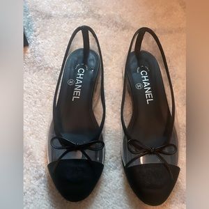 Authentic Chanel PVC Ballet Flats